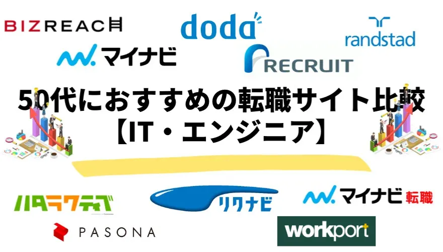 50代におすすめの転職サイト比較【IT・エンジニア】