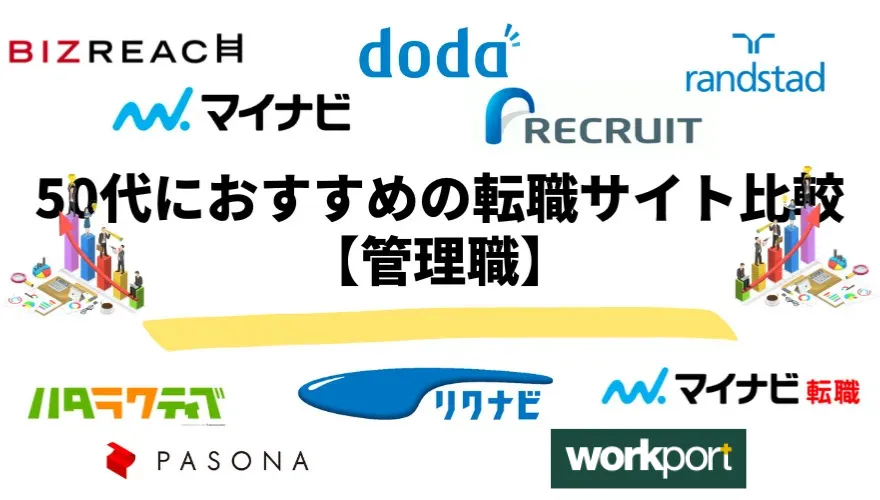 50代におすすめの転職サイト比較【管理職】