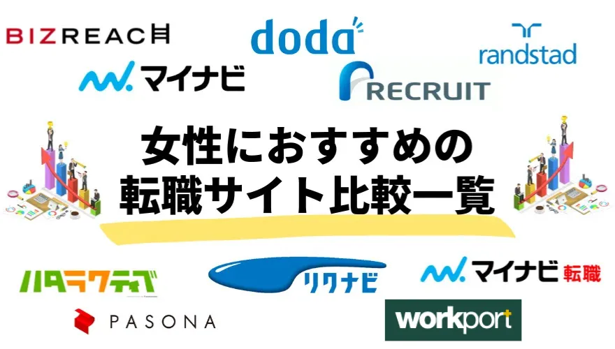 女性におすすめの転職サイト比較一覧