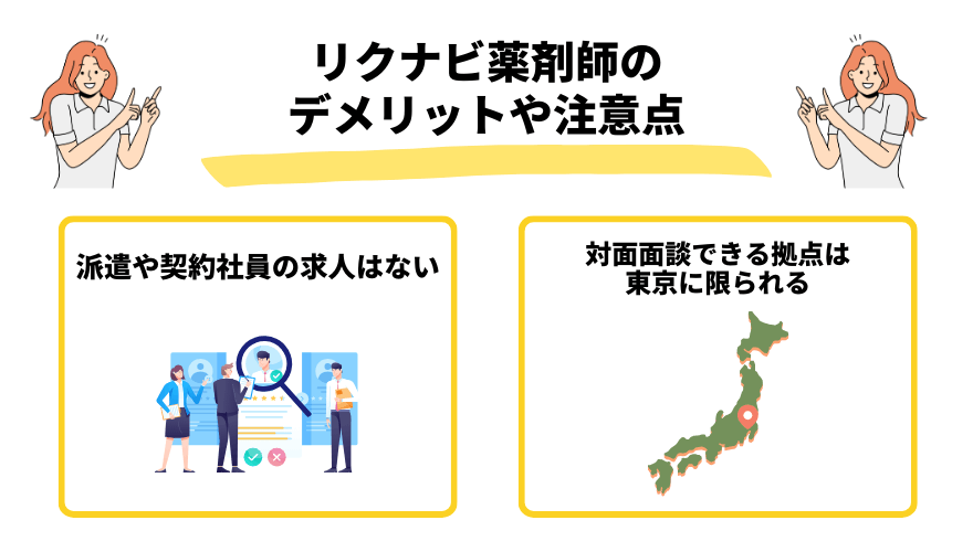 リクナビ薬剤師評判_デメリット