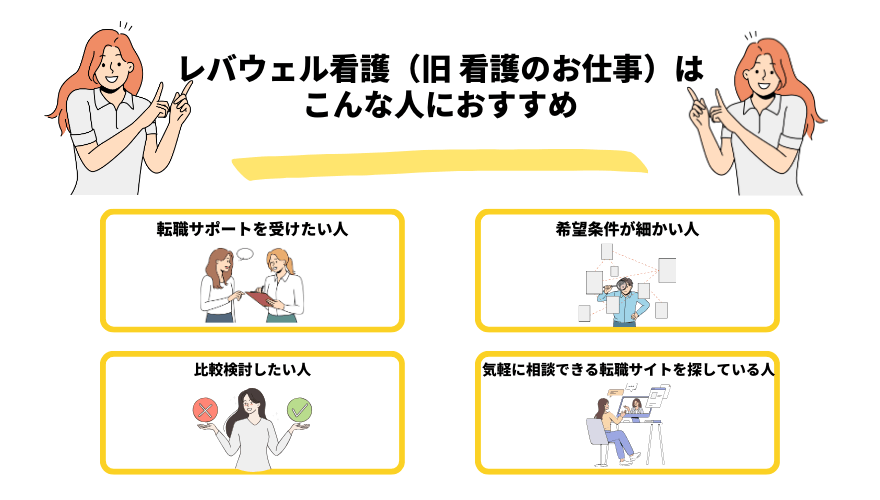 レバウェル看護（旧 看護のお仕事） 評判_こんな人におすすめ