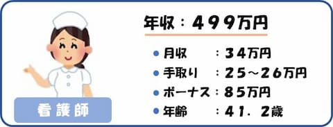 看護師年収_年収の図