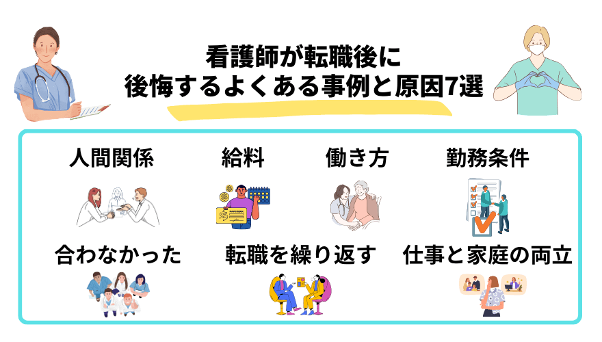 看護師転職後悔_原因