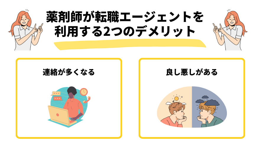 薬剤師転職エージェント_デメリット