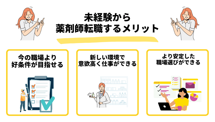 薬剤師転職未経験_メリット